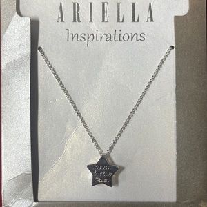 NEW Arielle Inspirations Silver Star Necklace